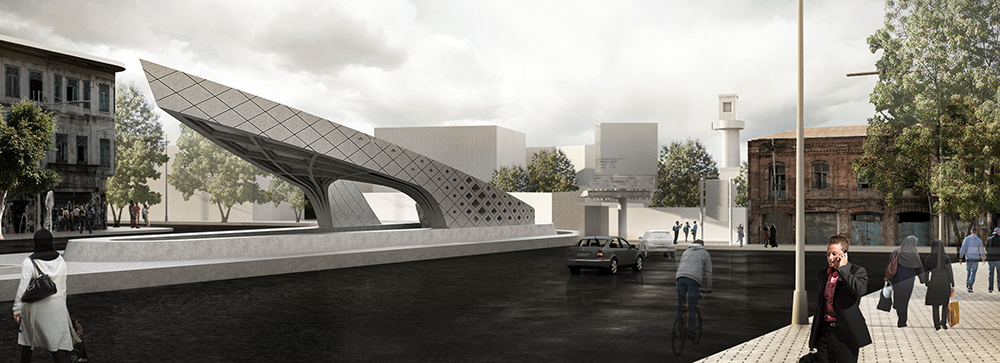 Monument of Imam khomeini square- Pratic[A] Studio مونومان میدان امام خمینی- استودیو معماری پراتیک